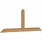 Ekena Millwork Portland Smooth Timber Gable Bracket, Western Red Cedar, 60"W x 22"H x 1 1/2"D x 3 1/2"F, 9/12 Pitch GBW060X22X0204POR00SWR - alternate 5